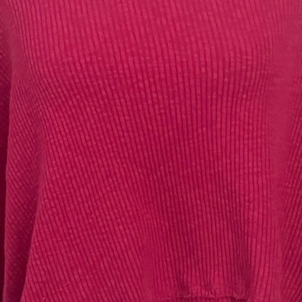 We The Free People Pink Funnel Neck Hi Low‎ Hem Knit Boho Casual Sweater Medium